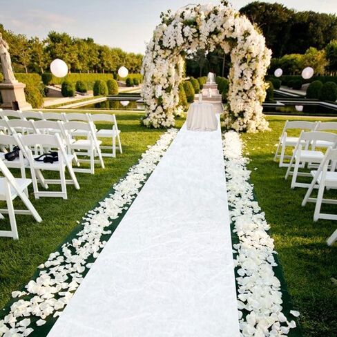 White Aisle Runner for Wedding Ceremony Velvet Aisle Runner Rug 5x20FT Carpet Runner for Parties Wedding Carpet Runner Runway Rustic Walkway Rug for Hallway Prom Party Aisle Ornament in Saudi Arabia