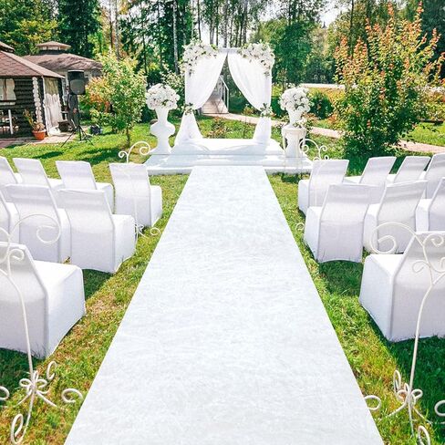 White Aisle Runner for Wedding Ceremony Velvet Aisle Runner Rug 5x20FT Carpet Runner for Parties Wedding Carpet Runner Runway Rustic Walkway Rug for Hallway Prom Party Aisle Ornament in Saudi Arabia