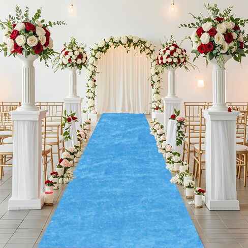White Aisle Runner for Wedding Ceremony Velvet Aisle Runner Rug 5x20FT Carpet Runner for Parties Wedding Carpet Runner Runway Rustic Walkway Rug for Hallway Prom Party Aisle Ornament in Saudi Arabia