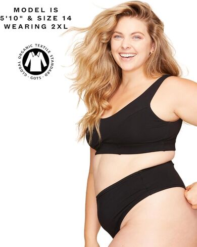 Subset Women's High Rise Organic Cotton Thong, Breathable, Tag-Free, Comfortable Everyday No Show Knickey Underwear in Saudi Arabia