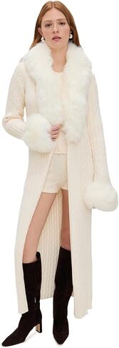 Stormi Cardigan Snow Cable Knit in Saudi Arabia