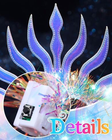 Campsis Light Up Headband Led Headpiece Glowing Rave Festival Hair Accessories for Women in Saudi Arabia