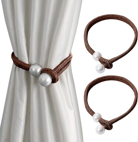 2-Pack Curtain Tiebacks, Decorative Adjustable Drapery Holdbacks for Window Curtains, Stylish and Functional Home Decor in Saudi Arabia