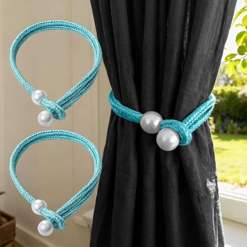 2-Pack Curtain Tiebacks, Decorative Adjustable Drapery Holdbacks for Window Curtains, Stylish and Functional Home Decor in Saudi Arabia
