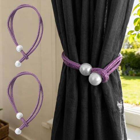 2-Pack Curtain Tiebacks, Decorative Adjustable Drapery Holdbacks for Window Curtains, Stylish and Functional Home Decor in Saudi Arabia