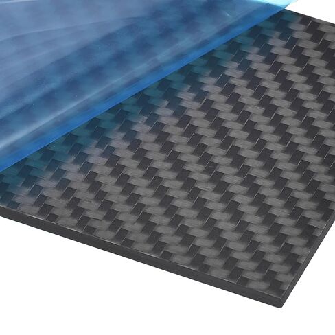 uxcell Carbon Fiber Plate Panel Sheets 125mm x 75mm x 2mm Carbon Fiber Board (Plain Glossy) in Saudi Arabia