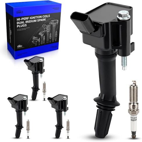 UF672 Ignition Coil & 97390 Double Iridium Spark Plug for 2012-2015 Honda Civic 1.8L L4, 2013-2015 Acura ILX 2.0L L4, 2016 Honda HR-V 1.8L L4 Replaces# 30520R1AA01 C1823 in Saudi Arabia