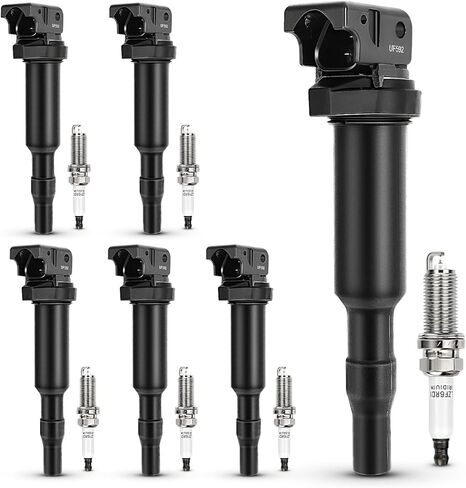 UF672 Ignition Coil & 97390 Double Iridium Spark Plug for 2012-2015 Honda Civic 1.8L L4, 2013-2015 Acura ILX 2.0L L4, 2016 Honda HR-V 1.8L L4 Replaces# 30520R1AA01 C1823 in Saudi Arabia