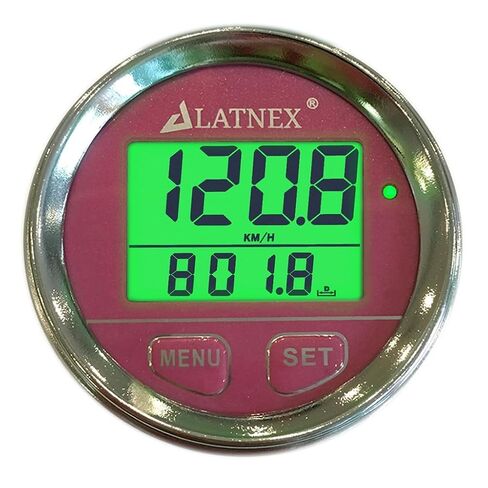 GPS97 Speedometer Odometer Waterproof 3 Backlight Colors & Resettable Odometer. Universal Suitable for Vehicles Bikes & More (Chrome Chrome) in Kuwait