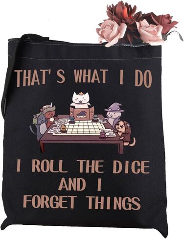 WCGXKO Board Game Inspired Tote Bag Mythical Game for Cat Lover in Saudi Arabia