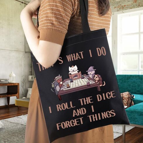 WCGXKO Board Game Inspired Tote Bag Mythical Game for Cat Lover in Saudi Arabia