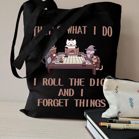 WCGXKO Board Game Inspired Tote Bag Mythical Game for Cat Lover in Saudi Arabia