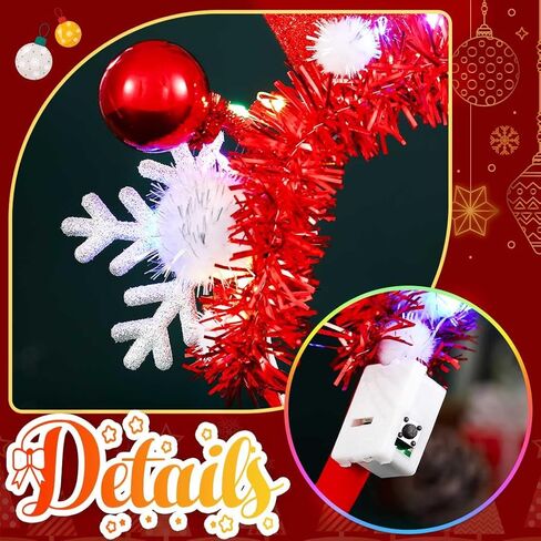 GORTIN Christmas Headband Light up Snowflake Headpiece Christmas Holiday Costume Hair Accessories for Women in Saudi Arabia