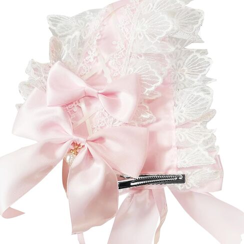 Lolita Headband– Lolita Accessories Lace Headband,Maid Costume Accessories Headpiece for Lolita Dress Cosplay in Kuwait