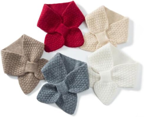 Knit Triangle Scarf for Women Knitted Pull Through Mini Scarf Y2k Neckerchief Fisherman Aesthetic Accessories in Saudi Arabia