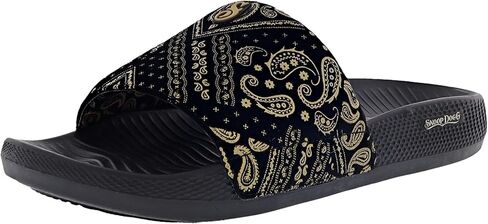 Skechers x Snoop Dogg: صنادل رجالية منخفضة الانزلاق من المخمل بيزلي in Saudi Arabia