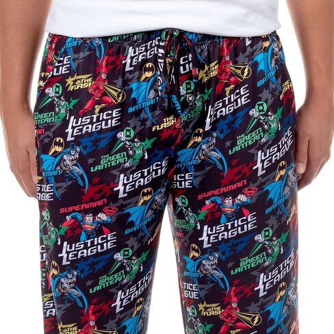 DC Comics Justice League Pajamas Men's Superhero Adult Lounge Sleep PJ Pants in Kuwait