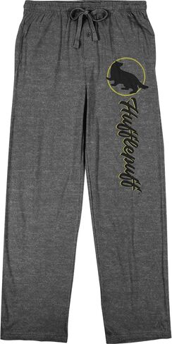 Bioworld Harry Potter Hufflepuff Badger Emblem Men's Graphite Heather Sleep Pajama Pants in Saudi Arabia