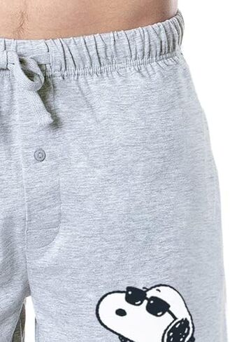 Peanuts Mens' Snoopy Rocker Cool Punk Character Sleep Pajama Shorts in Kuwait