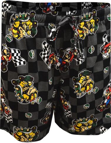 MJC Mens Nintendo Super Mario Brothers Mariokart Mario and Bowser Lounge Shorts in Saudi Arabia