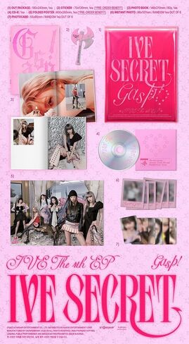 IVE THE 4th EP Album XOXZ [IVE SECRET] Standard Version P.O.B (Gasp!) in Saudi Arabia