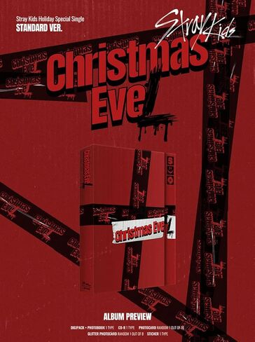 STRAYKIDS Christmas EveL [الإصدار العادي] ألبوم فردي خاص للعطلة CD-R+بطاقة صور+كتاب صور+بطاقة صور لامعة+ملصق in Kuwait