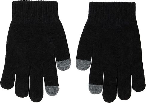 Nike Big Kids Stripe Beanie & Gloves 2-Piece Set - Black/Red - One Size Fits All (8-20) in Saudi Arabia