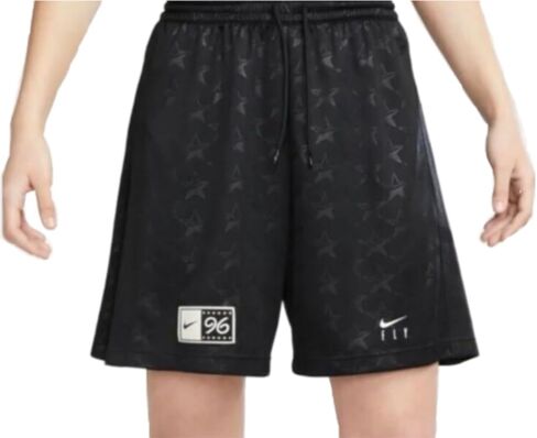 Nike Dri-Fit Women's Swoosh Fly 96 Basketball Shorts Flared Small Black/White in Saudi Arabia