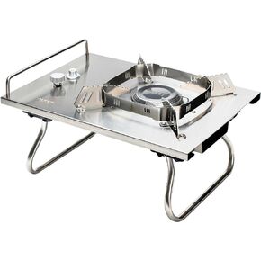ALOCS Camping Stove, 5500KW Portable Stove with Adjustable Burners, Foldable Table IGT Stove, Gas Camp Stove Propane Burners for Outdoor Cooking,Hiking, Camping, Emergency