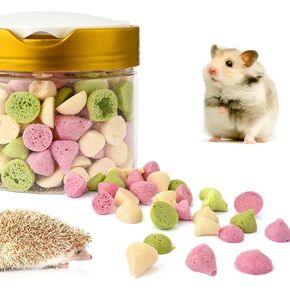 HGPOKLVT Waffle Hamster Treats & Chew Toy Guinea Pig Teeth Grinding Snack - Small Animal Natural Treat for Rabbit Hamster Guinea Pig Gerbil Mice and Other Small Animal