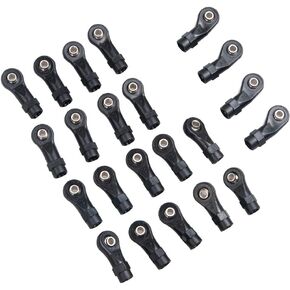 22Pcs Aluminum Metal & Plastic Rod Ends Set for 1/10 RC Crawler TRX4