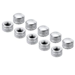 PATIKIL M5x9x11 Cap Nut, 30 Pcs Acorn Nut Screw Knob Cap Insert Bolt Cover Female Thread Knurled Decorative Hardware Fittings Light Fixtures, Black