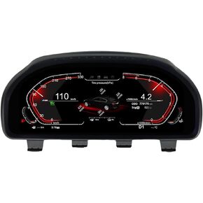 SHZSR 12.3in Car LCD Screen Meter Multimedia Cockpit Digital Dash Cluster Monitor, for BMW 5 6 7 Series 5 Series GT 2009-2017 Accessories, Different Interface Upgrade CIC NBT
