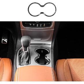 CheroCar for Jeep Grand Cherokee Cup Holder Trim Cover Interior Accessories Decorative for Jeep Grand Cherokee 2011-2021 (Carbon Fiber)