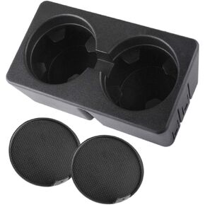 19154712 Cup Holder Compatible with 2007-2013 Chevy Silverado Avalanche Sierra 2007-2014 Suburban Tahoe Escalade - Floor Mounted Front Center Console Dual Beverage Drink Insert