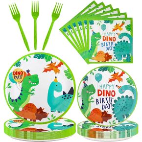 Dixutzi 96Pcs Christmas Plates and Napkins Party Supplies, ChristmasThemed Tableware Set, Cute Disposable Dinnerware for Girls Boys Birthday Dessert Tea Party Decoration, 24 Guests in Kuwait
