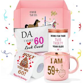 60th Birthday Gifts for Women Funny Best Gifts for Women Over 60 Cool Gifts for 60 Year Old Woman Gifts for Women in Their 60s Happy 60th Birthday Decorations for Woman 60th Birthday Gift Ideas