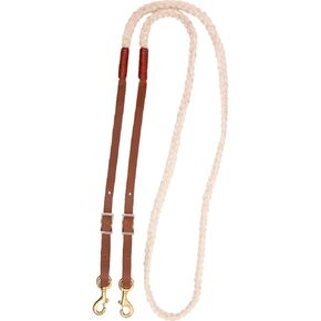 Martin Saddlery Hand Braided 3-Strand Roping Rein Buckle Snap Ends