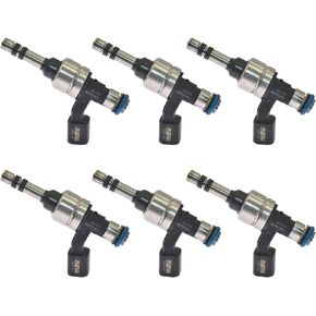 Fuel Injector 12634126 FJ1157 JSD9-B1 Compatible With Buick Allure Enclave LaCrosse Cadillac ATS CTS SRX XTS Chevy Impala GMC Canyon Terrain (Set of 6)