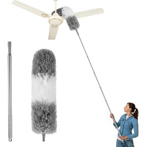 Dusters for Cleaning,Feather Duster with Extension Pole,Ceiling Fan Cleaner Duster,Duster Extended Handle,Blind Cleaner Dusting