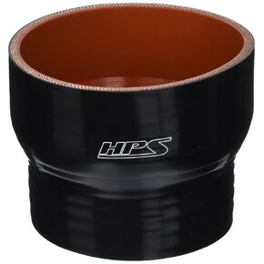 HPS HTSR-300-350-BLK Silicone High Temperature 4-ply Reinforced Reducer Coupler Hose, 50 PSI Maximum Pressure, 3" Length, 3" > 3-1/2" ID, Black