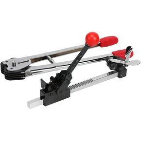 VOTOER Polypropylene Pallet Packaging Strapping Banding Kit Tensioner Cutter Sealer Tool Set for 1/2-5/8" (12-16mm) Width PP Straps and Buckles