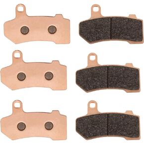 BLCYANUE Sintered Copper Brake Pads for Harley Davidson FLHTCU Ultra Classic Electra Glide 2008-2020,FLHR Road King FLHX Street Glide 2008-2022,Road Glide FLTRX Limited FLHXS Street Glide Special