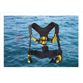 AKM Scuba Diving Weight Harness (M/L 47 in to 51in, 2019 updated), CE Rated 20kg, Padded, Non-tangling, Pocket Release System