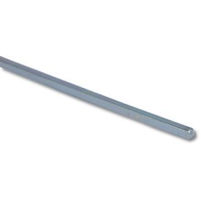 1/2" Square Steel Bar Stock, 1/2" x 1/2" x 12", Zn-Coated, Oversized Cold-Drawn Steel Bar (Pack of 2) - Precision Key Stock