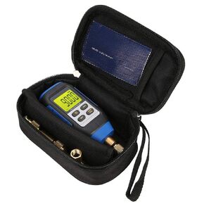 Digital Vacuum Gauge Kit, 2-100Pa High Precision Handheld Vacuum Meter Tester,with Buzzer Three-way Connection Extended Rod for Atmospheric Environment 0-50°C