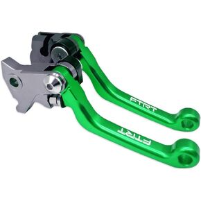 FTRT Pivot Dirt Bike Brake Clutch Levers Compatible with KLX140 2008-2021, KLX140L 2008-2020, KLX140G 2017-2020, KLX140R KLX140RF 2021; Green