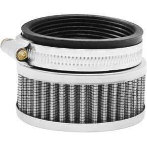 48mm-52mm Stainless Steel Air Intake Filter with Clamp Fits for Motorcycle Scooter (2)