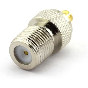 DGZZI 2-Pack F Female to MCX Male RF Coaxial Adapter F to MCX Coax Jack Connector