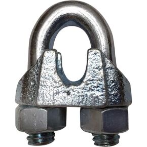 Wire Rope Clamp 3/16 inch 12 Pack Zinc Plated - Wire Rope Clip - Wire Cable Clamps - Yardware etcetera